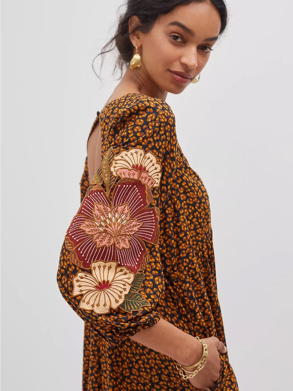 Farm Rio embroidered maxi dress - Picture 3 of 9
